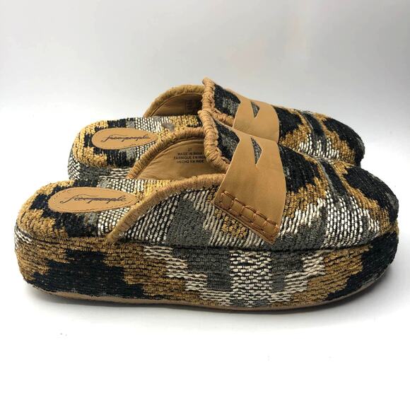Free People Womens Mulholland Fabric Mule Brown Size EU 37 US 7 - Picture 3 of 8